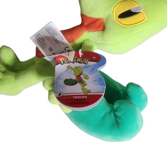 Pokemon Treecko Plush 8" Officially Licensed Nintendo by Jazwares NWT - Picture 7 of 9